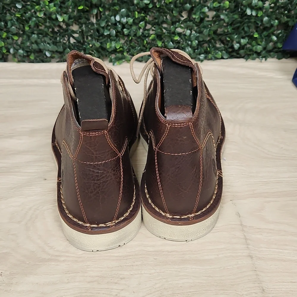 SensorFlex Men's Brown Leather Boots